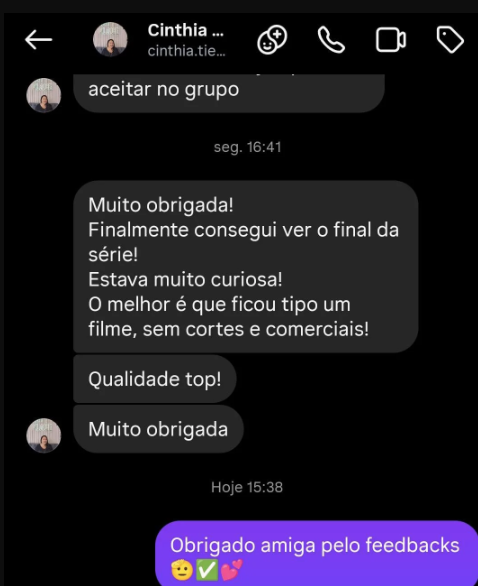 Depoimento de cliente